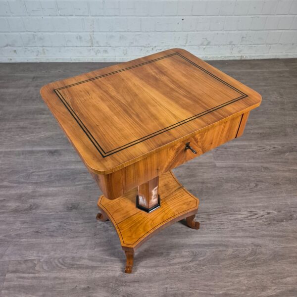 Sewing Table Biedermeier 1820 Cherry Wood - Image 7