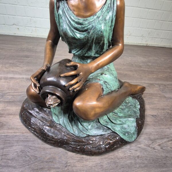 Gargoyle Girl with Jug Bronze 0,85m - Image 8