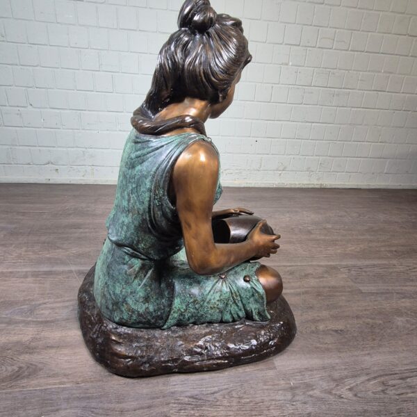 Gargoyle Girl with Jug Bronze 0,85m - Image 13