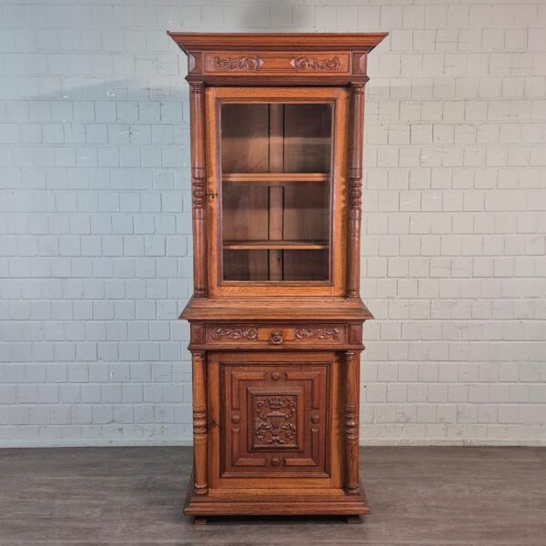 Bookcase Gründerzeit 1880 Oak - Image 2