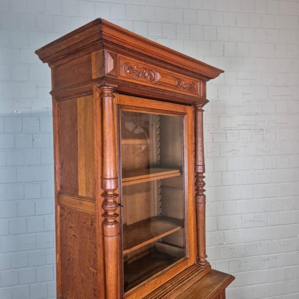 Bookcase Gründerzeit 1880 Oak - Image 3