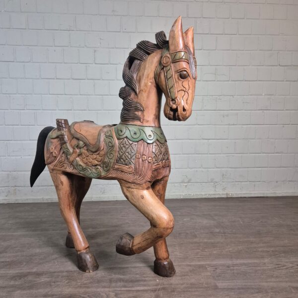 Carousel Horse Solid Wood 1,00 m