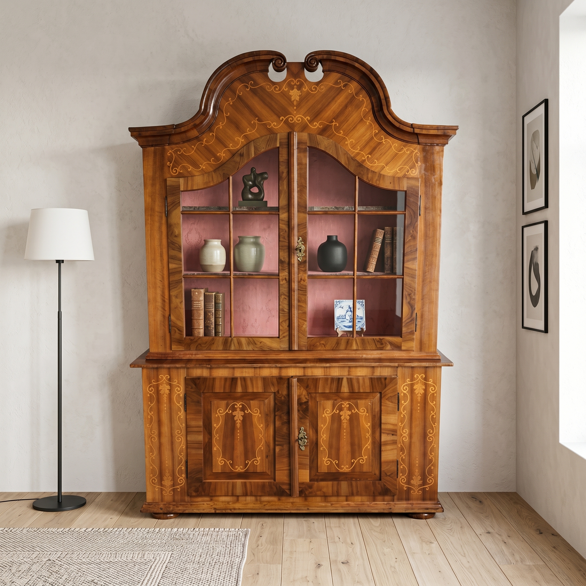 Cabinet Baroque 1770 Walnut - Image 2