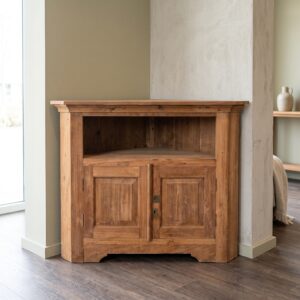 Corner cabinet TV cabinet Teak 1.00 m
