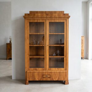 Bookcase Biedermeier 1840 Cherry Wood