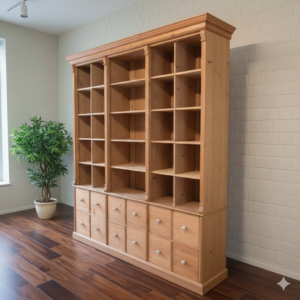 Shop Cabinet Bookcase 2,10 m Pine