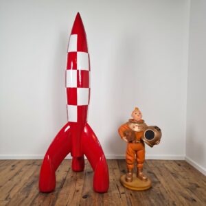 Decoration Tintin + Rocket Plastic 1,80 m