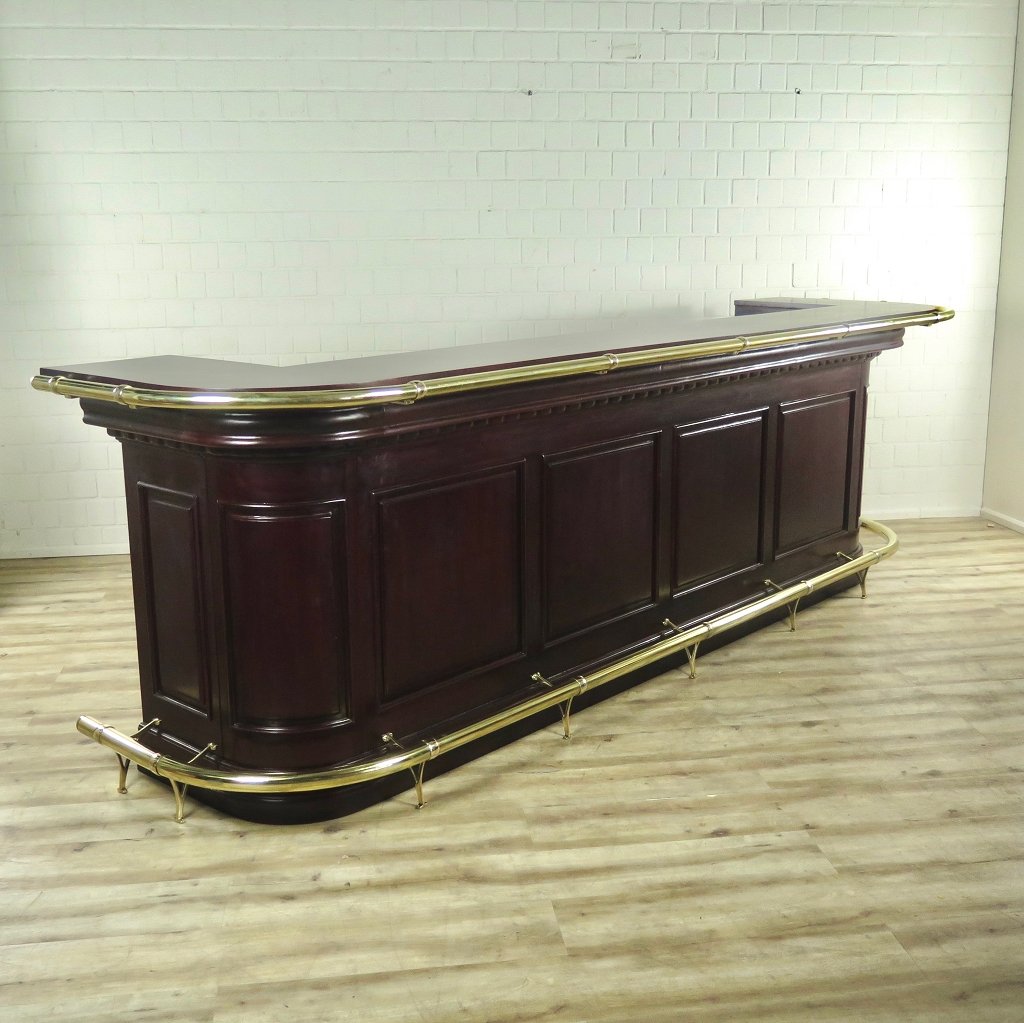 English Bar Counter Mahagony 4,00 m - Image 4