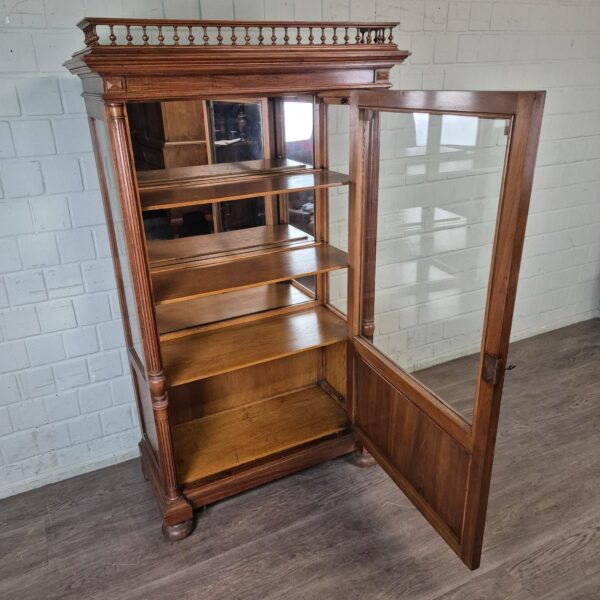 Display Case Gründerzeit 1880 Walnut - Image 10