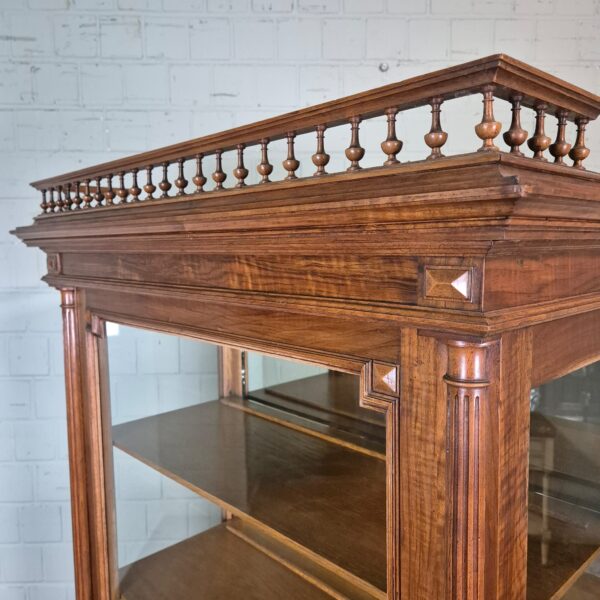 Display Case Gründerzeit 1880 Walnut - Image 8