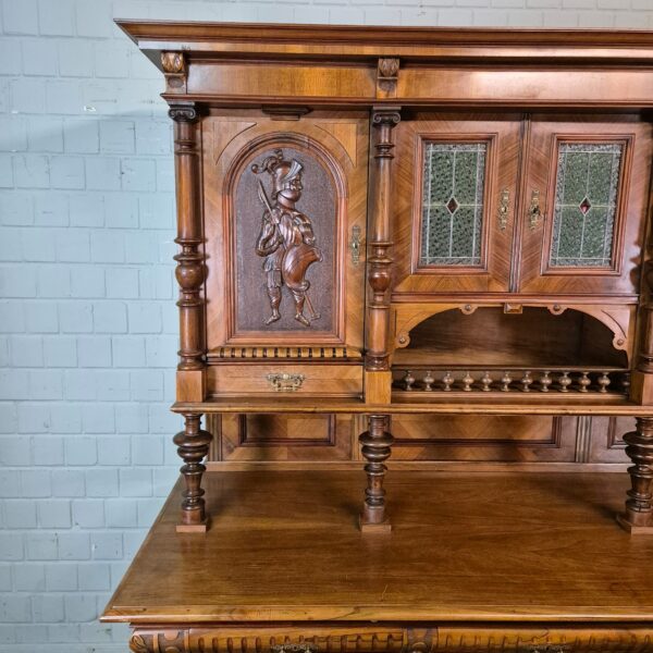 Cabinet Gründerzeit 1880 Walnut - Image 4