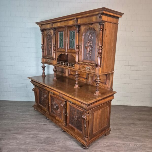 Cabinet Gründerzeit 1880 Walnut - Image 3