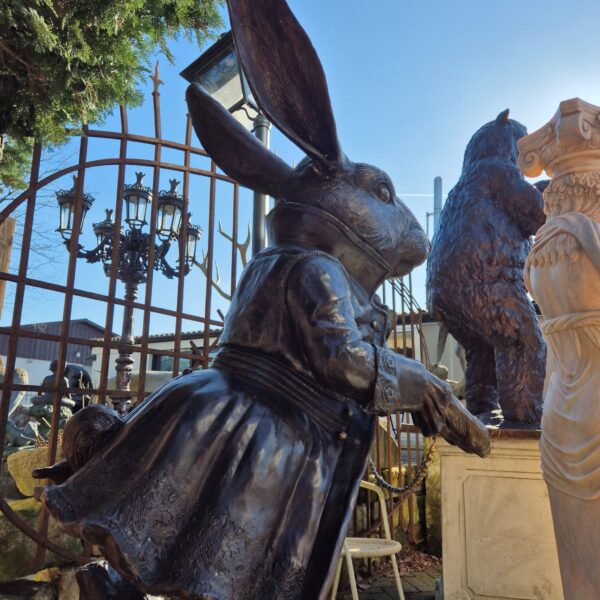 Statue Rabbit from Alice in Wonderland Bronze 1,55 m - Image 20