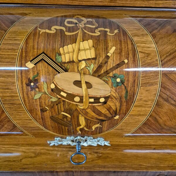 Ladies' desk Secretary Biedermeier 1840 Walnut - Image 7