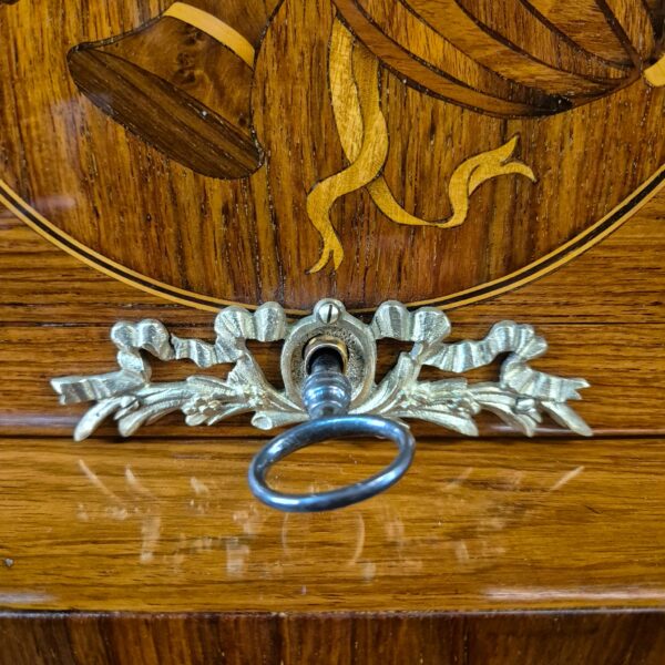 Ladies' desk Secretary Biedermeier 1840 Walnut - Image 8