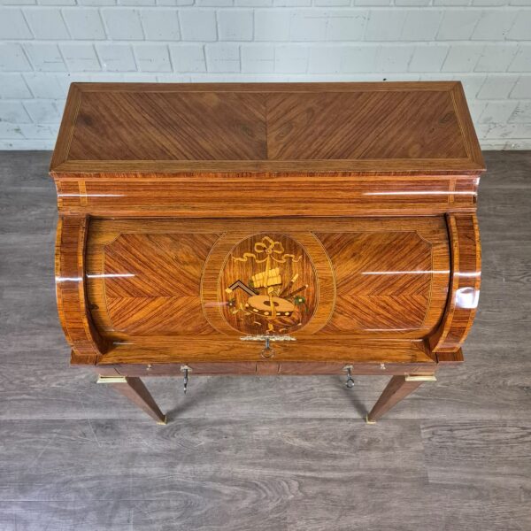 Ladies' desk Secretary Biedermeier 1840 Walnut - Image 3