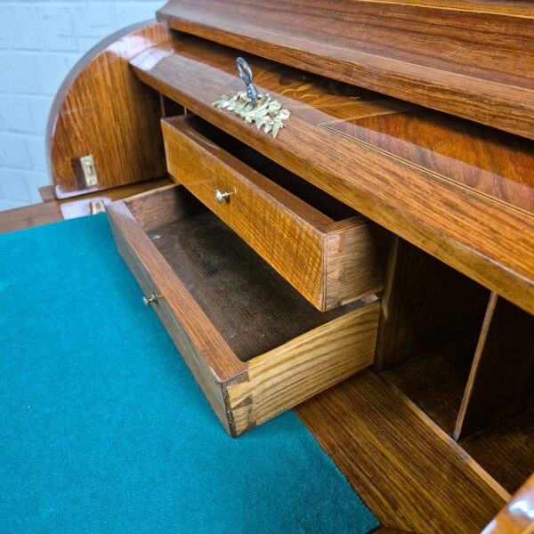 Ladies' desk Secretary Biedermeier 1840 Walnut - Image 15