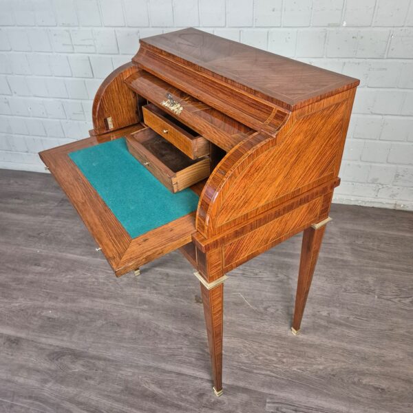 Ladies' desk Secretary Biedermeier 1840 Walnut - Image 14