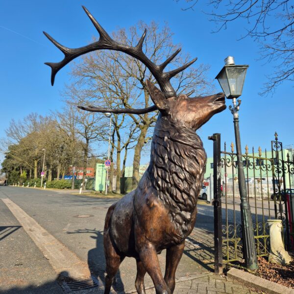 Statue Garden Statue Deer Bronze 2,13 m - Image 2