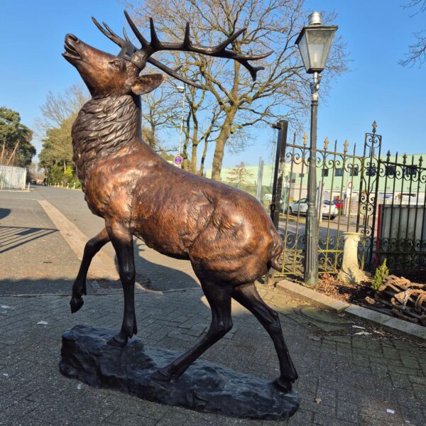 Statue Garden Statue Deer Bronze 2,13 m - Image 8