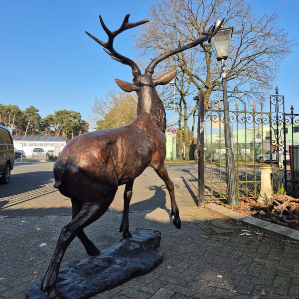 Statue Garden Statue Deer Bronze 2,13 m - Image 12