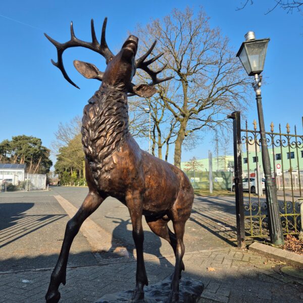 Statue Garden Statue Deer Bronze 2,13 m - Image 7