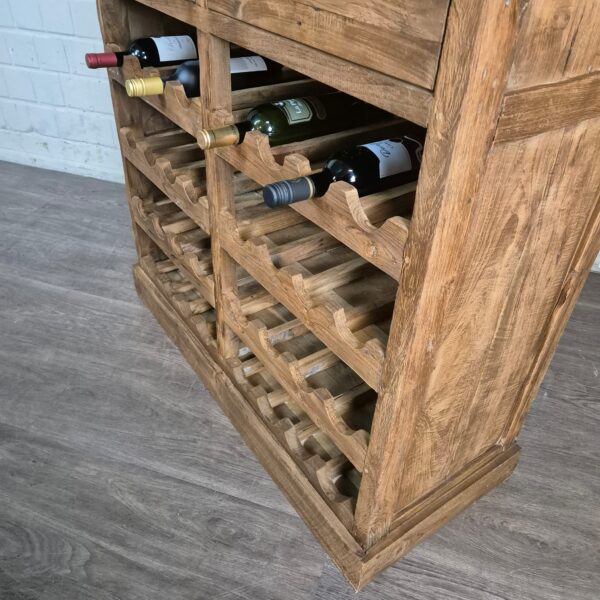 Wine Cabinet Teak 1,08 m - Image 12