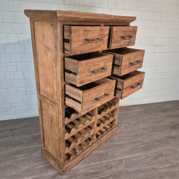 Wine Cabinet Teak 1,08 m - Image 13