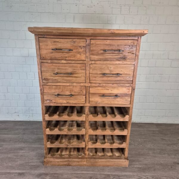 Wine Cabinet Teak 1,08 m - Image 2