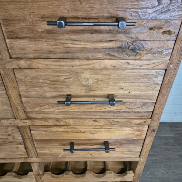 Wine Cabinet Teak 1,08 m - Image 11