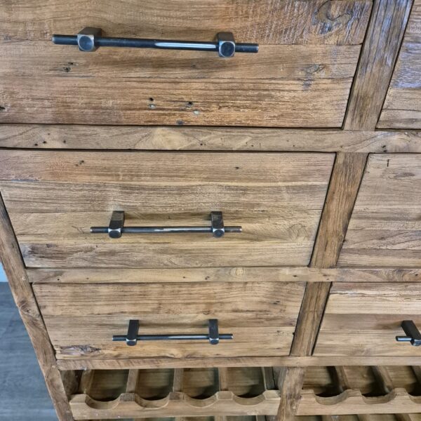 Wine Cabinet Teak 1,08 m - Image 6