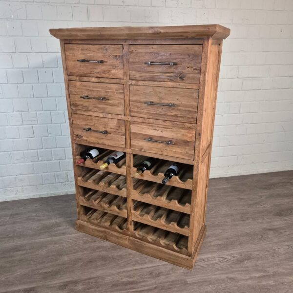 Wine Cabinet Teak 1,08 m - Image 3