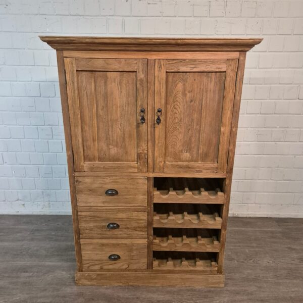 Wine Cabinet Teak 1,13 m - Image 2