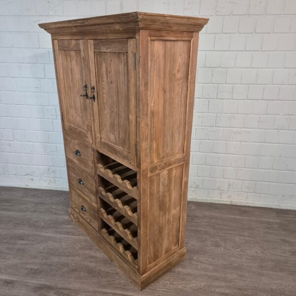 Wine Cabinet Teak 1,13 m - Image 3