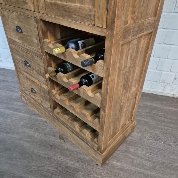 Wine Cabinet Teak 1,13 m - Image 8