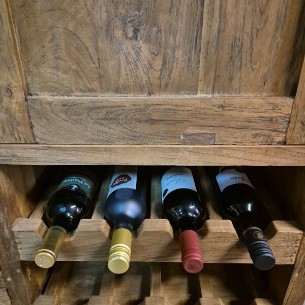 Wine Cabinet Teak 1,13 m - Image 7