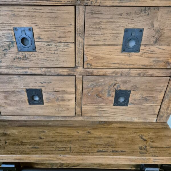 Wine Cabinet Teak 1,35 m - Image 7