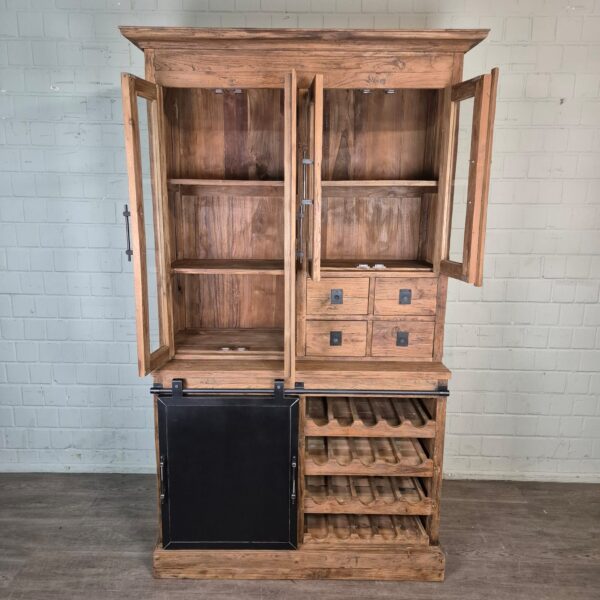 Wine Cabinet Teak 1,35 m - Image 12