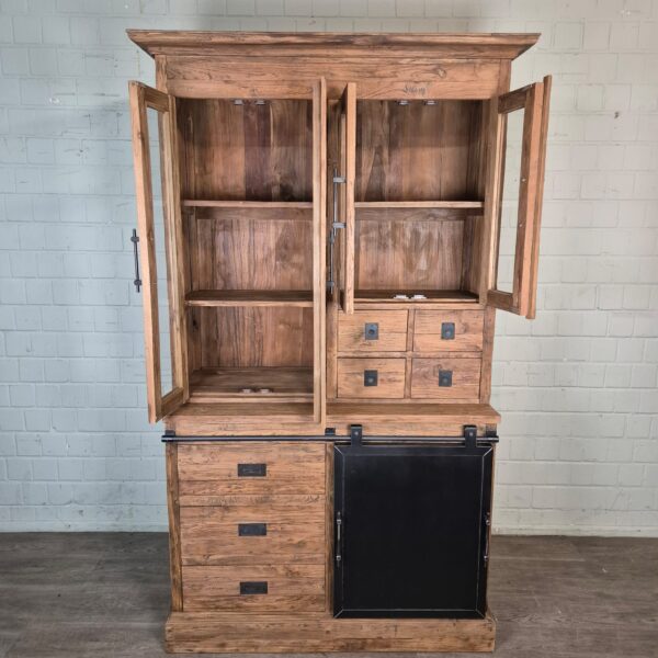 Wine Cabinet Teak 1,35 m - Image 11