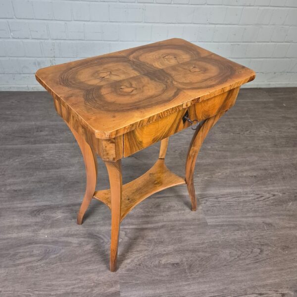 Sewing Table Biedermeier 1840 Walnut