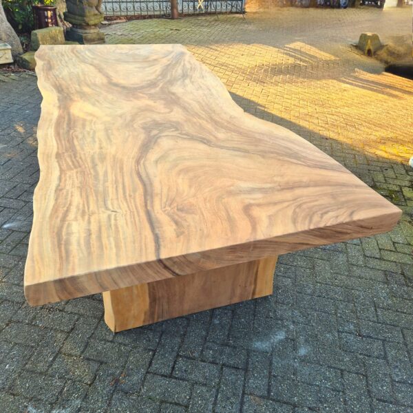 Dining Table Conference Table Suar Wood L-Shape 3.18 m x 1.30 m - Image 11