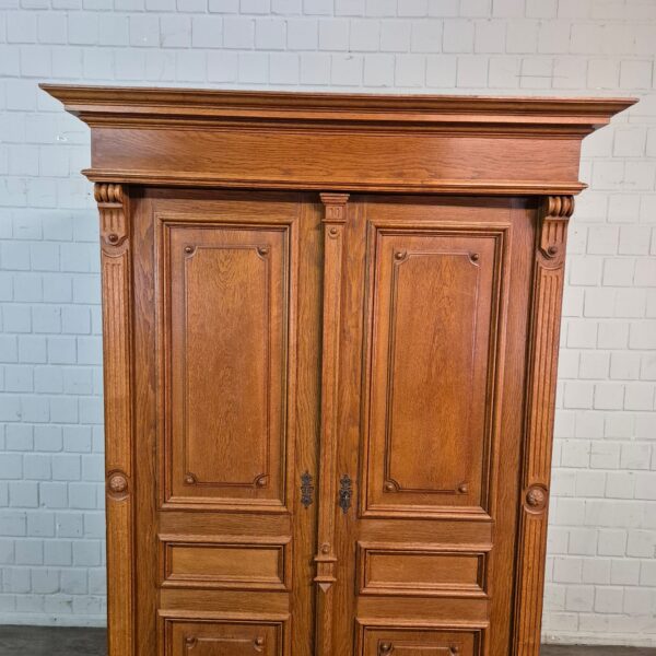 Wardrobe Gründerzeit 1880 Oak - Image 10