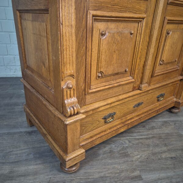 Wardrobe Gründerzeit 1880 Oak - Image 6