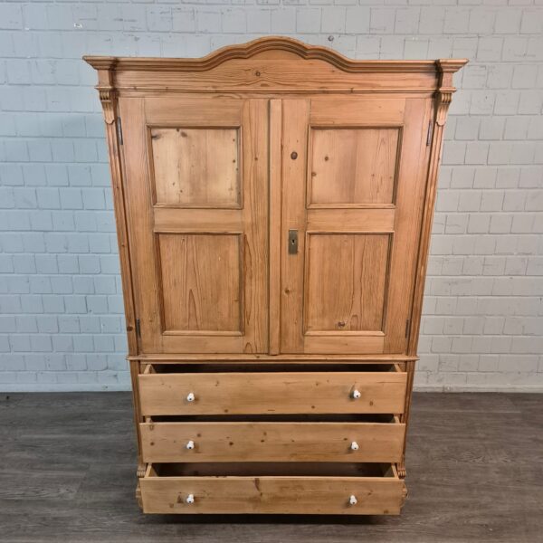 Cabinet Wardrobe Gründerzeit 1880 Pine - Image 11