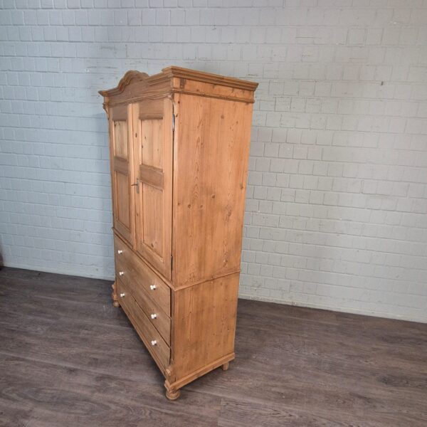 Cabinet Wardrobe Gründerzeit 1880 Pine - Image 3