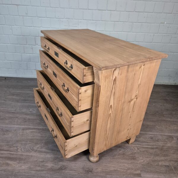 Chest of Drawers Jugendstil 1890 Pine - Image 8