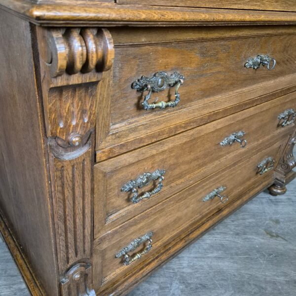 Chest of Drawers Gründerzeit 1880 Oak - Image 5