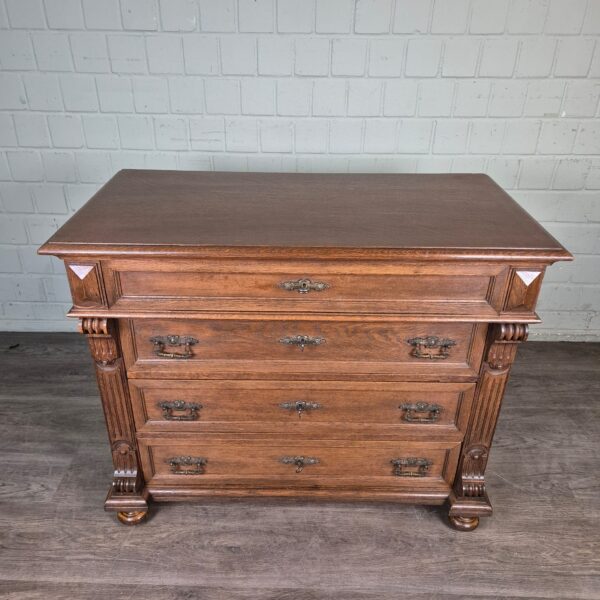 Chest of Drawers Gründerzeit 1880 Oak - Image 2