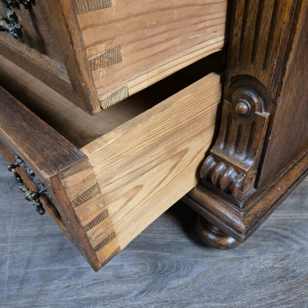 Chest of Drawers Gründerzeit 1880 Oak - Image 13