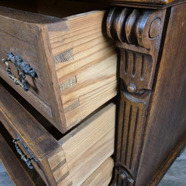 Chest of Drawers Gründerzeit 1880 Oak - Image 12